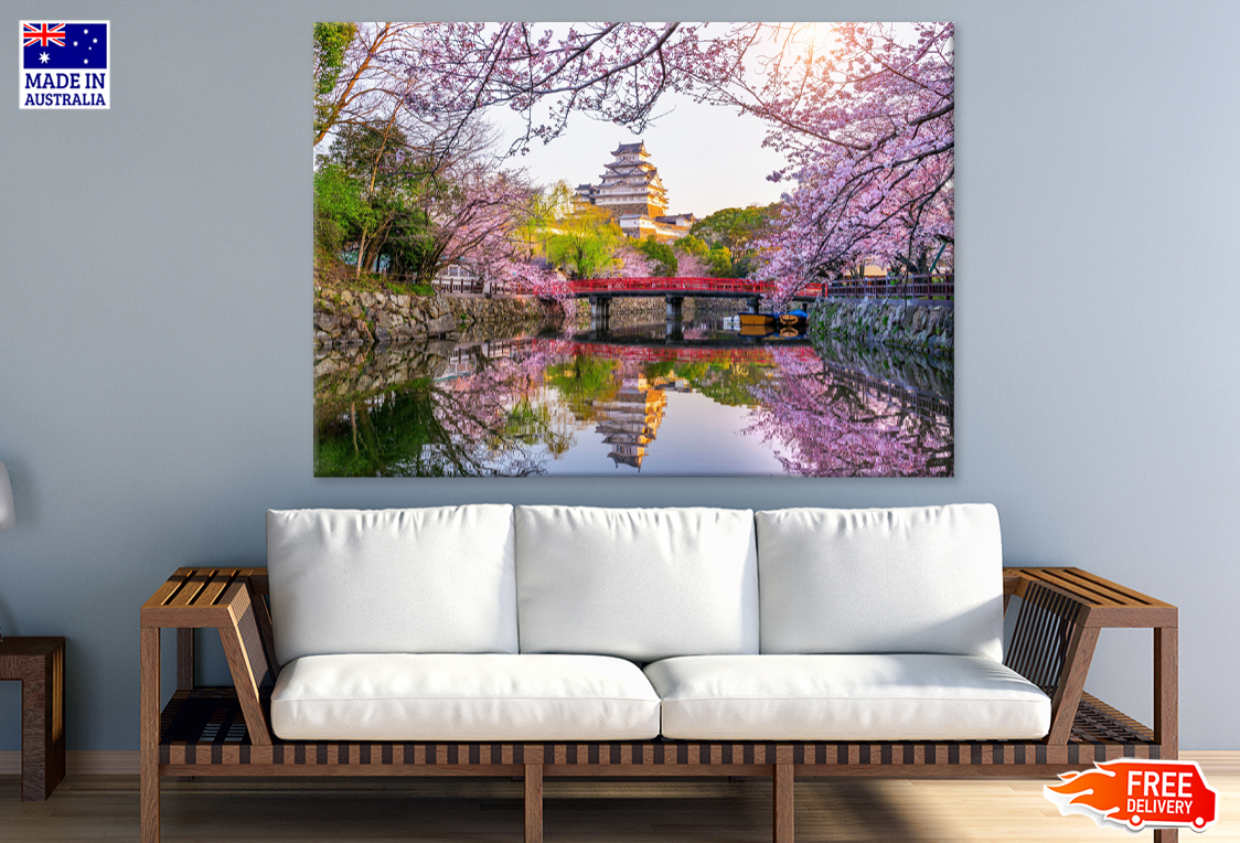 Blossom Flowers & Bridge Photograph Print 100% Australian Made