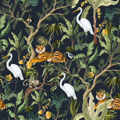 Square Canvas Forest Animals Vector Art Design High Quality Print 100% Australian Made