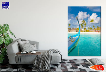 Traditional Boat Dhoni Sea Lagoon View Photograph Print 100% Australian Made