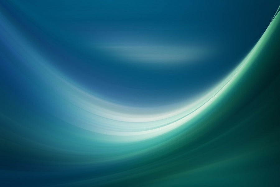 White Blue & Green Digial Abstract Design Print 100% Australian Made