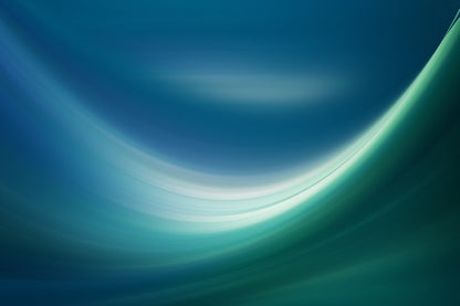 White Blue & Green Digial Abstract Design Print 100% Australian Made