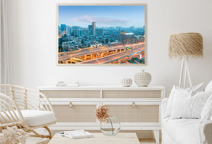 Chengdu City Elevated Road Sunset View Home Decor Premium Quality Poster Print Choose Your Sizes