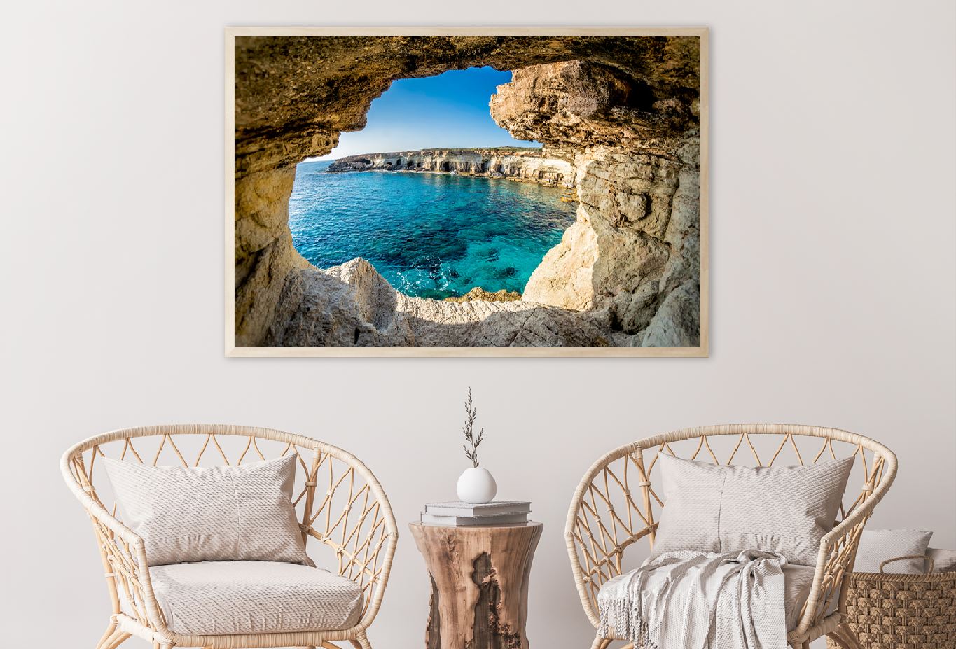 Sea Caves near Ayia Napa Photograph Cyprus Home Decor Premium Quality Poster Print Choose Your Sizes