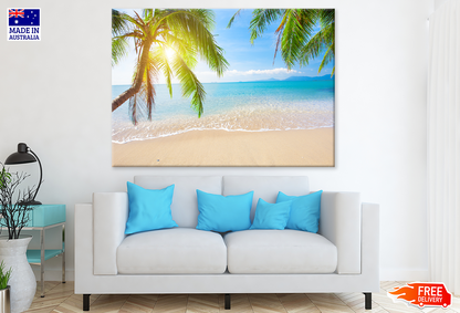 Palm Trees & Sea Sunset View Photograph Print 100% Australian Made