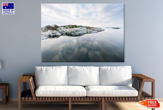 Rocks & Sea Aerial View Photograph Print 100% Australian Made