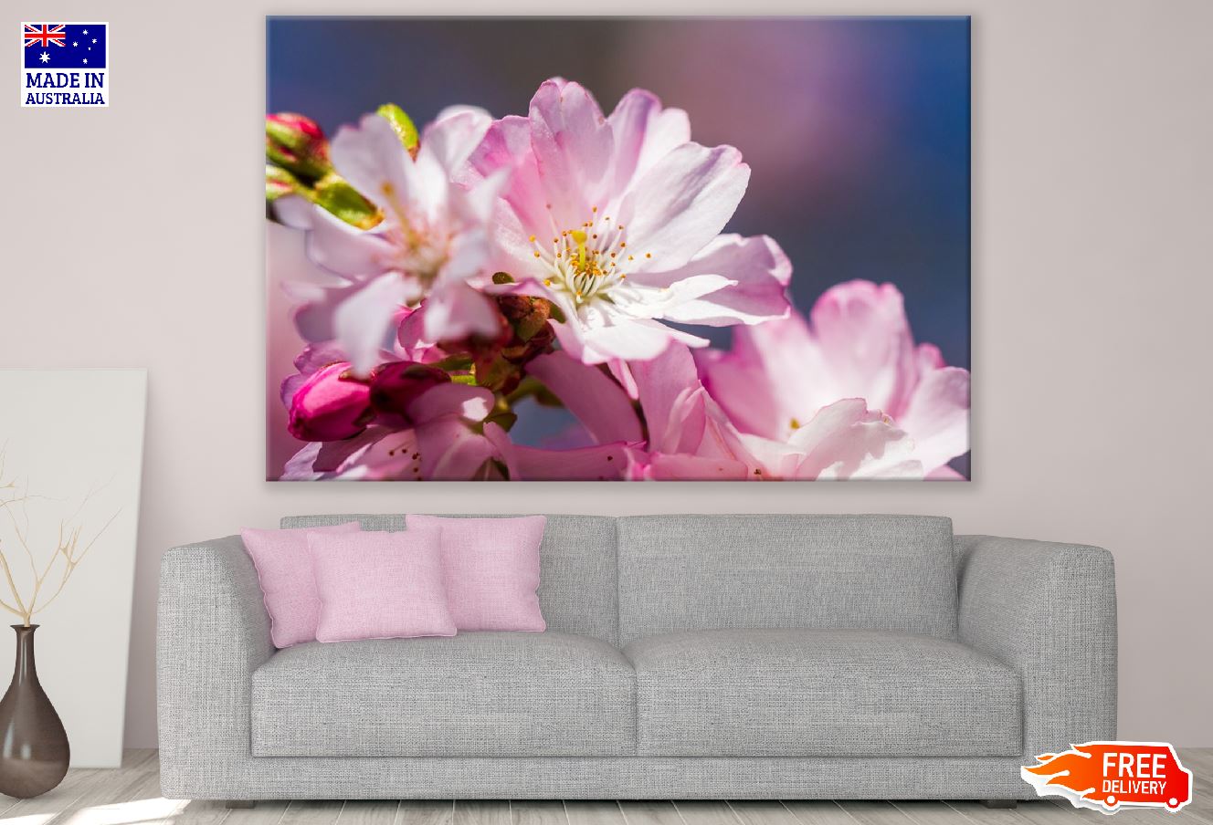 Pink Blossom Flower Closeup Photograph Print 100% Australian Made