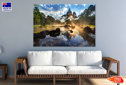 Chae Son Hot Spring Park Sunrise Photograph Print 100% Australian Made