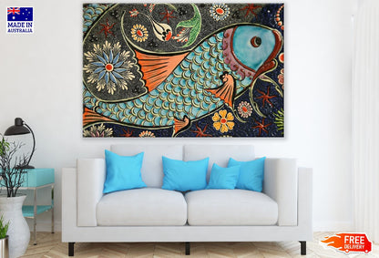 Fish Art Abstract Design Print 100% Australian Made