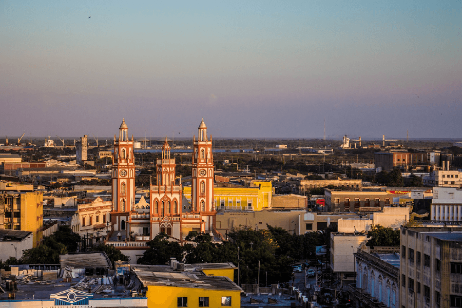 City In Colombia Kolumbien Barranquilla Photograph Print 100% Australian Made