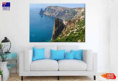 Cape Fiolent Beach Aerial Photograph Crimea Print 100% Australian Made