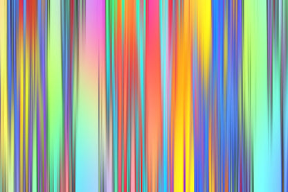Colorful 3D Lines Digital Abstract Design Print 100% Australian Made