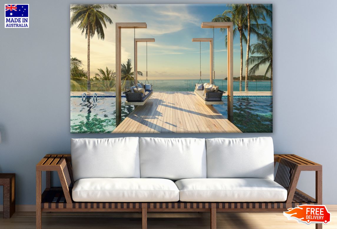 Pool & Beach Print 100% Australian Made
