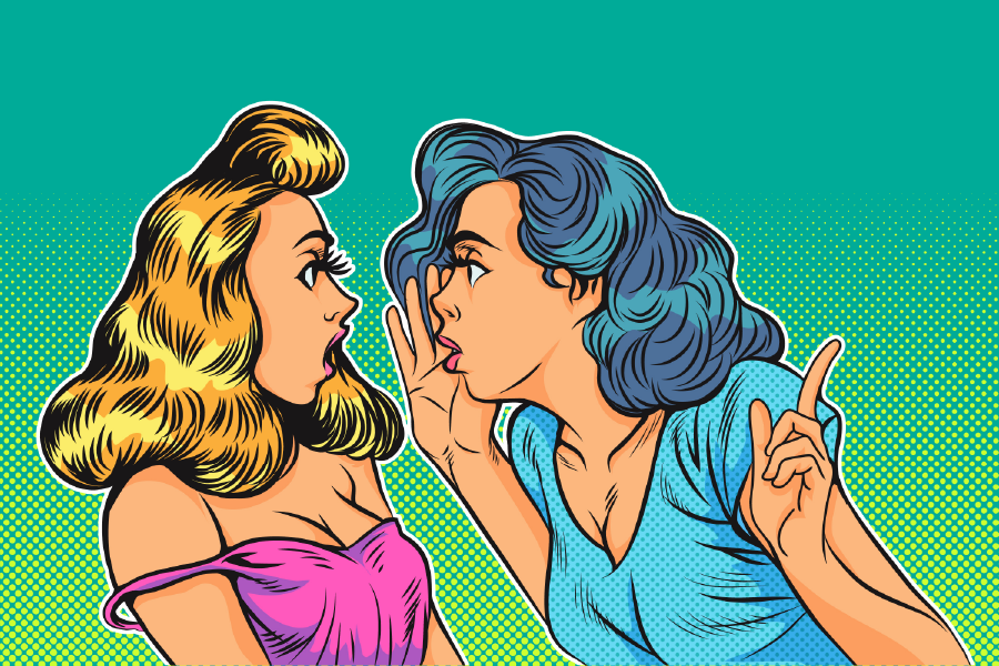 Two Girls Talking Illustration Print 100% Australian Made