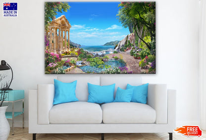 House Nature View Painting Print 100% Australian Made