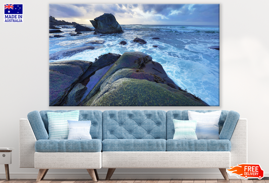 Stunning Beach with Rocks Print 100% Australian Made