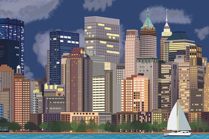 New York City Digital Art, USA Print 100% Australian Made