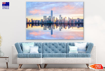 Manhattan Cityscape Sunset Photograph New York City Print 100% Australian Made