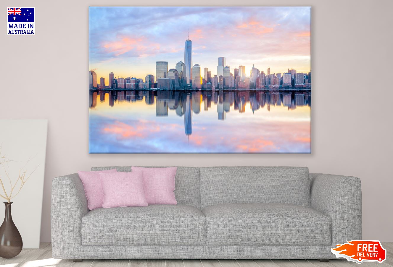 Manhattan Cityscape Sunset Photograph New York City Print 100% Australian Made