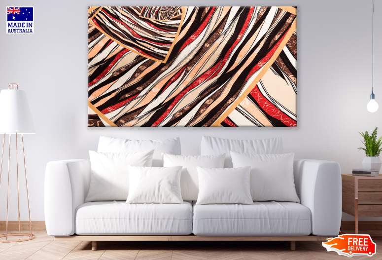 Colorful Abstract Design Print 100% Australian Made