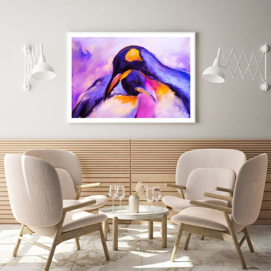 Penguins Watercolor Painting Home Decor Premium Quality Poster Print Choose Your Sizes