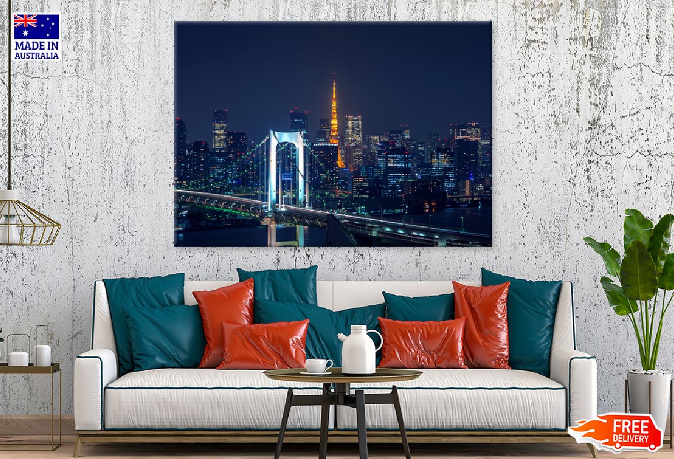 Tokyo Cityscape Night View Photograph Japan Print 100% Australian Made