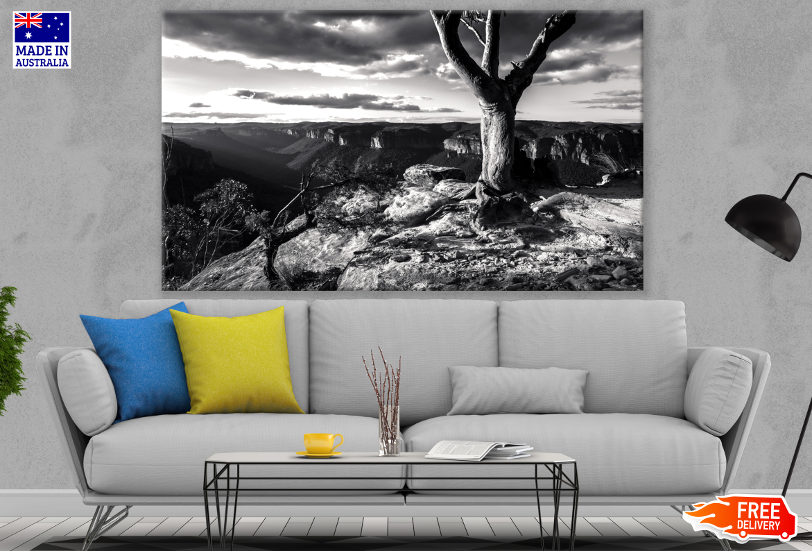 B & W Rock Valley Photograph Print 100% Australian Made