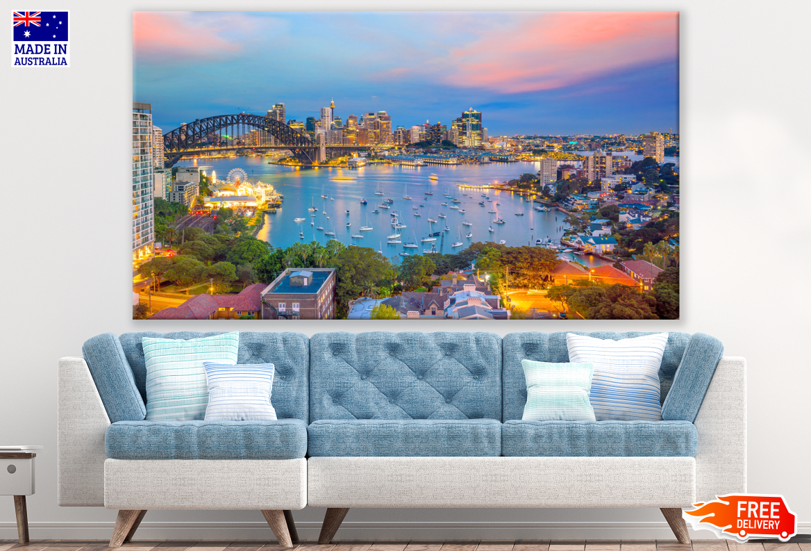 Sydney City SkyLine View Print 100% Australian Made