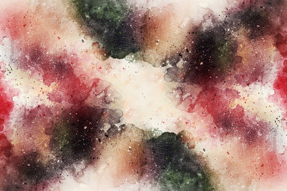 Black & Red Smoke Abstract Design Print 100% Australian Made