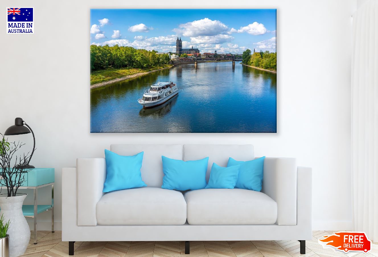 Magdeburg Water Bridge, Germany Photograph Print 100% Australian Made