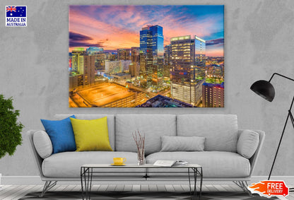 Phoenix, Arizona, USA Downtown at Sunset Photograph Print 100% Australian Made