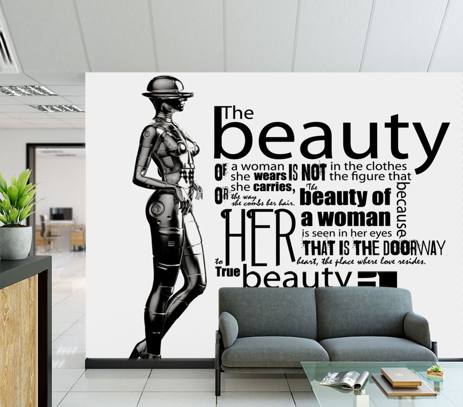 Wallpaper Murals Peel and Stick Removable Fashion Quote Design High Quality