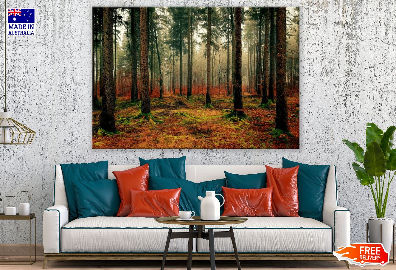 Colorful Autumn Forest Scenery Photograph Print 100% Australian Made