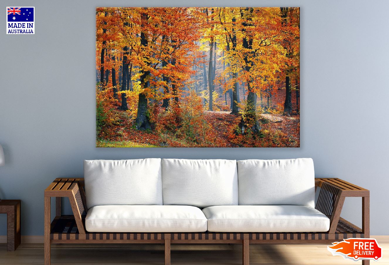 Autumn Trees Scenery Photograph Print 100% Australian Made