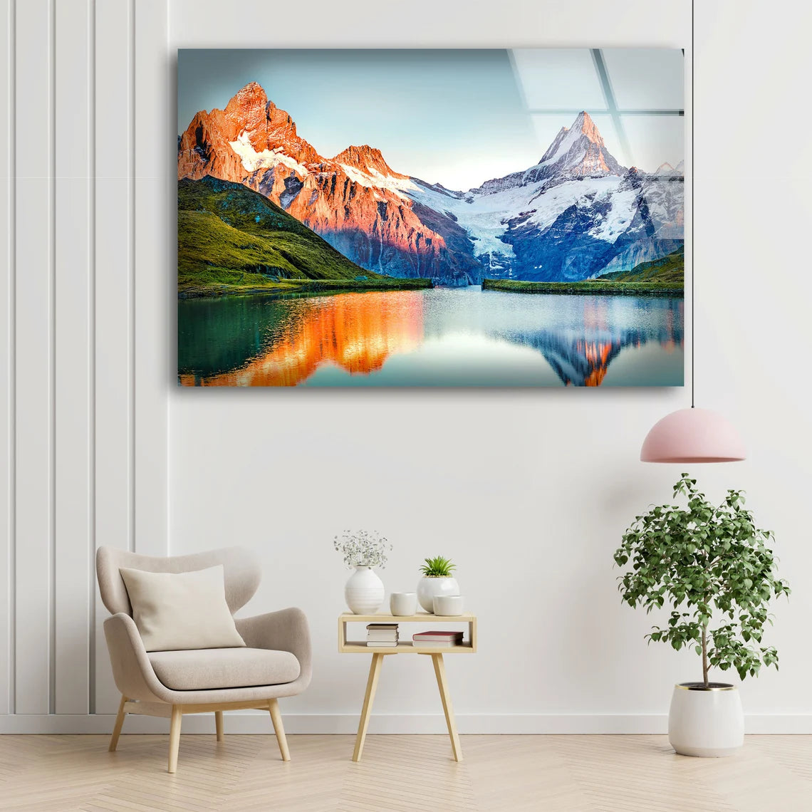 Mountain Lake & Forest Scenery Photograph Acrylic Glass Print Tempered Glass Wall Art 100% Made in Australia Ready to Hang