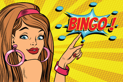 Bingo Quote & Fashion Girl Illustration Print 100% Australian Made