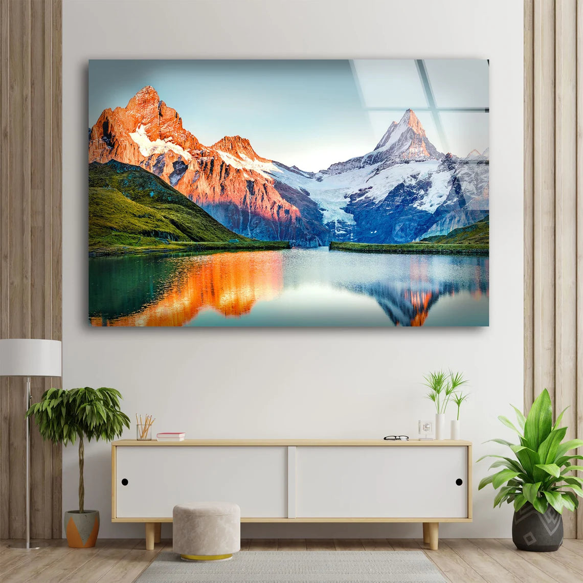 Mountain Lake & Forest Scenery Photograph Acrylic Glass Print Tempered Glass Wall Art 100% Made in Australia Ready to Hang