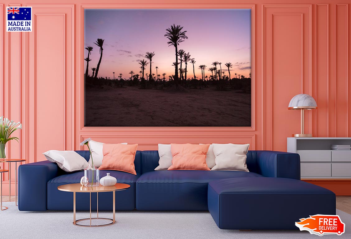 Palm Trees & Sunset Sky Photograph Print 100% Australian Made