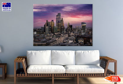 London City Landscape Sunset View Photograph Print 100% Australian Made