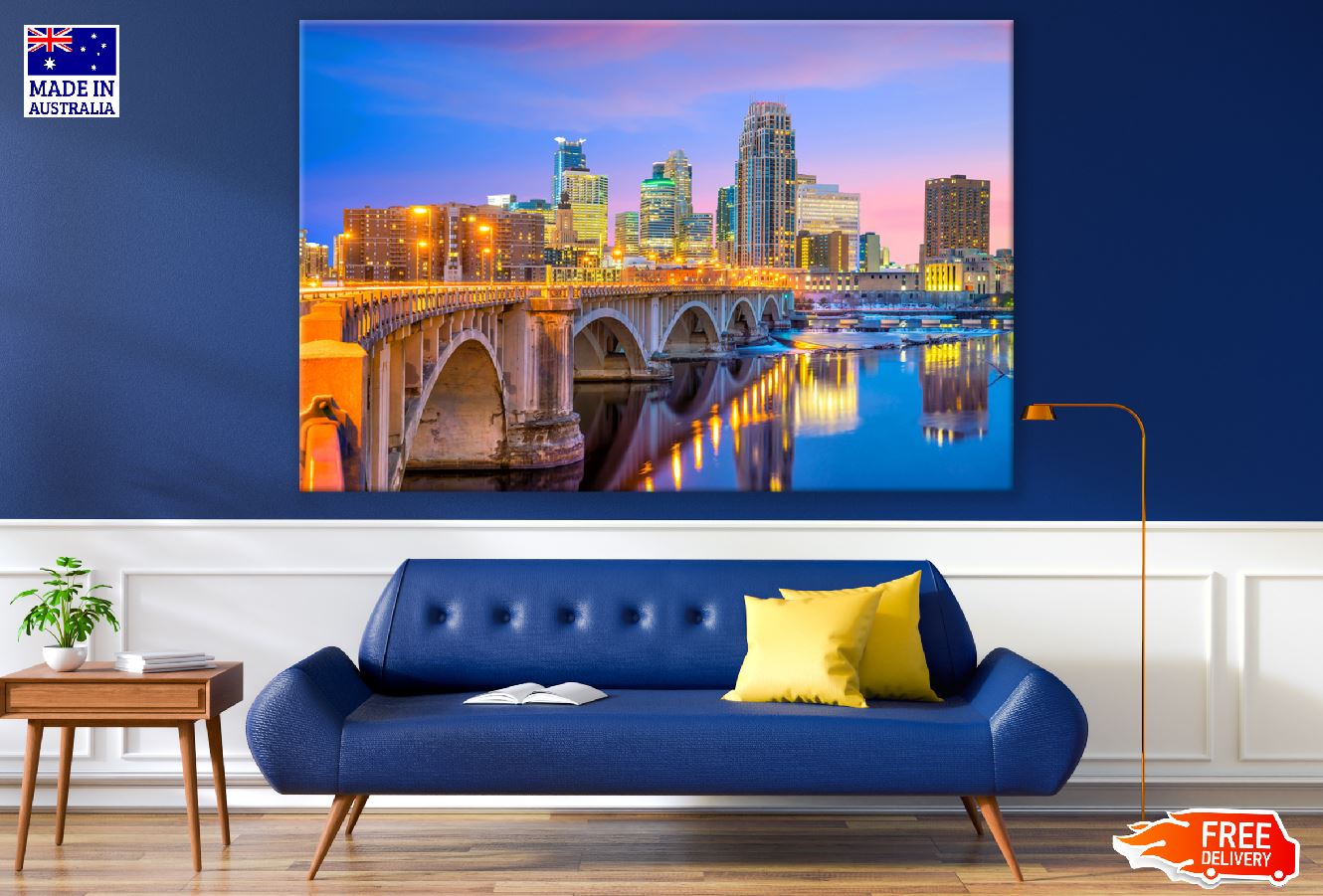 Minneapolis Cityscape in Minnesota, USA Photograph Print 100% Australian Made
