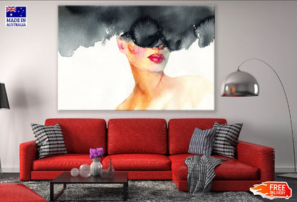 Woman with Stylish Sunglasses Abstract Watercolor Painting Print 100% Australian Made