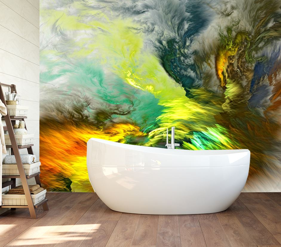 Wallpaper Murals Peel and Stick Removable Colorful Abstract Design High Quality