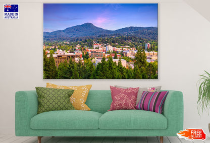Eugene Cityscape Sunset Photograph Oregon, USA Print 100% Australian Made