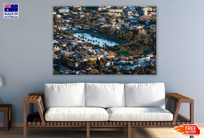 Molteno Reservoir City Africa Aerial View Photograph Print 100% Australian Made