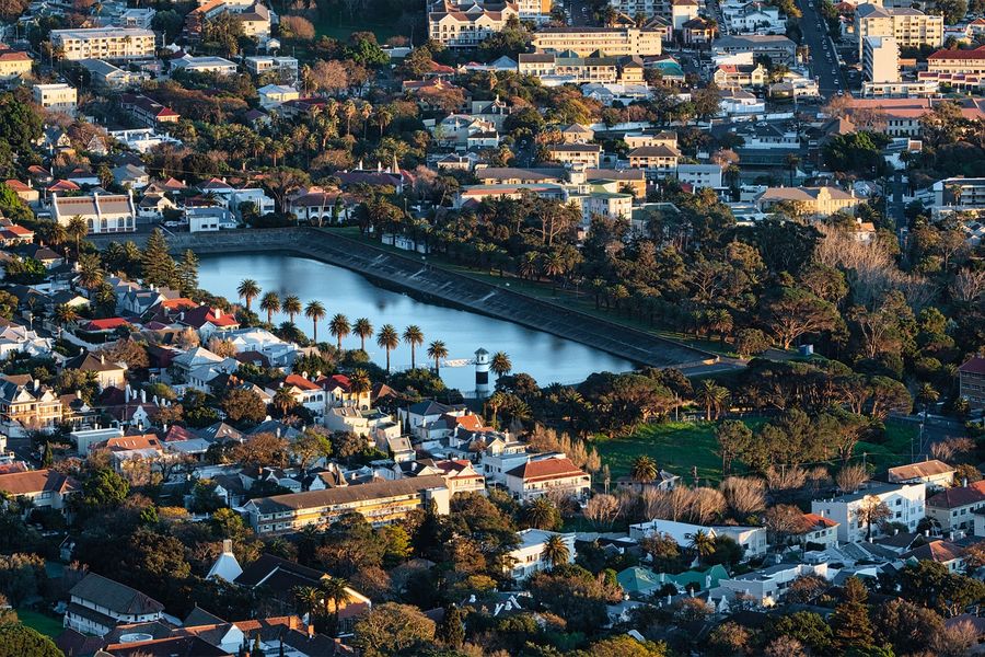 Molteno Reservoir City Africa Aerial View Photograph Print 100% Australian Made