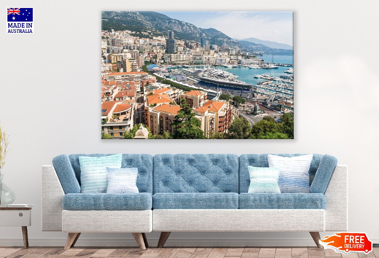 Monte Carlo City View Photograph Monaco Print 100% Australian Made