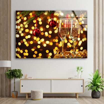 Glasses & Light Photograph Acrylic Glass Print Tempered Glass Wall Art 100% Made in Australia Ready to Hang