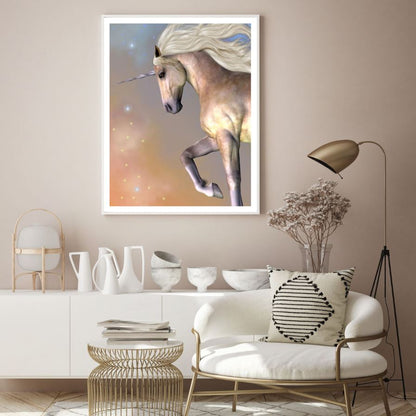Horse Portrait Digital Painting Home Decor Premium Quality Poster Print Choose Your Sizes