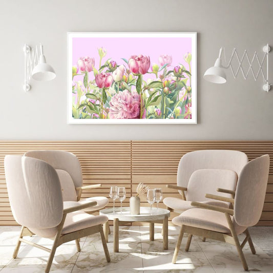 Home Decor Premium Quality Poster Print Choose Your SizesColorful Flowers Watercolor Paint