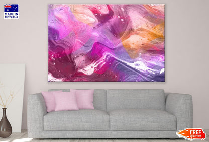 Purple & Pink Abstract Design Print 100% Australian Made