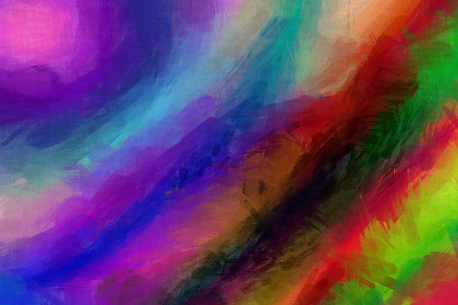 Colorful Lines Abstract Design Print 100% Australian Made